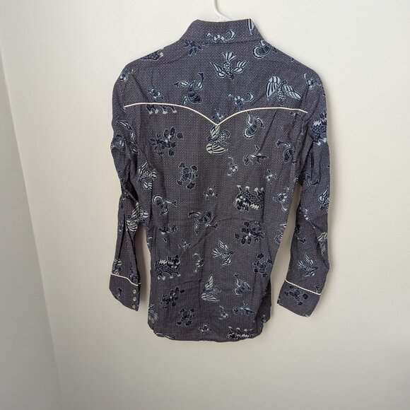 Vintage Brutus Pearl Snap Button Down, Medium - Picture 3 of 5